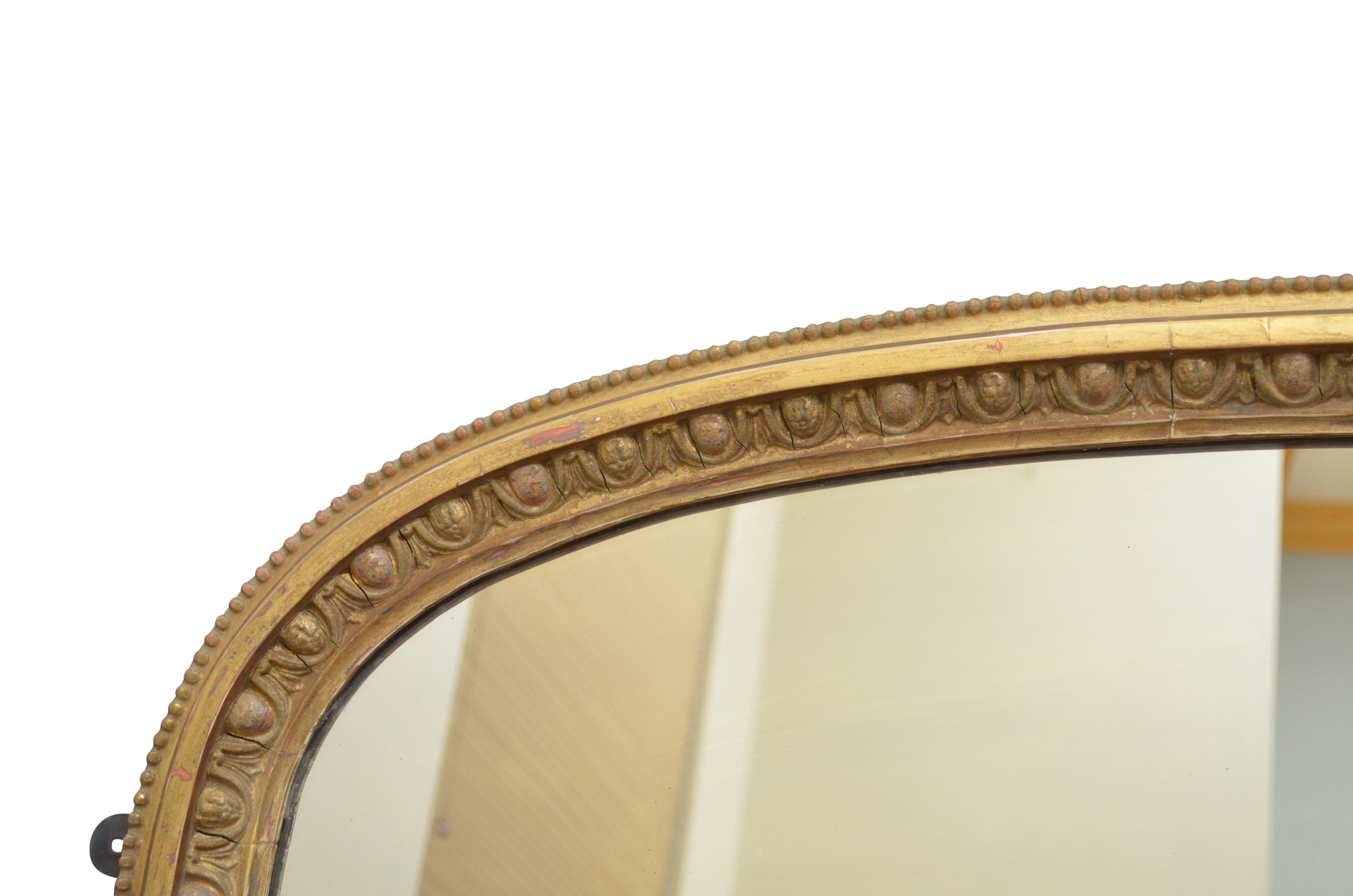 Victorian Giltwood Mirror In Good Condition In Whaley Bridge, GB