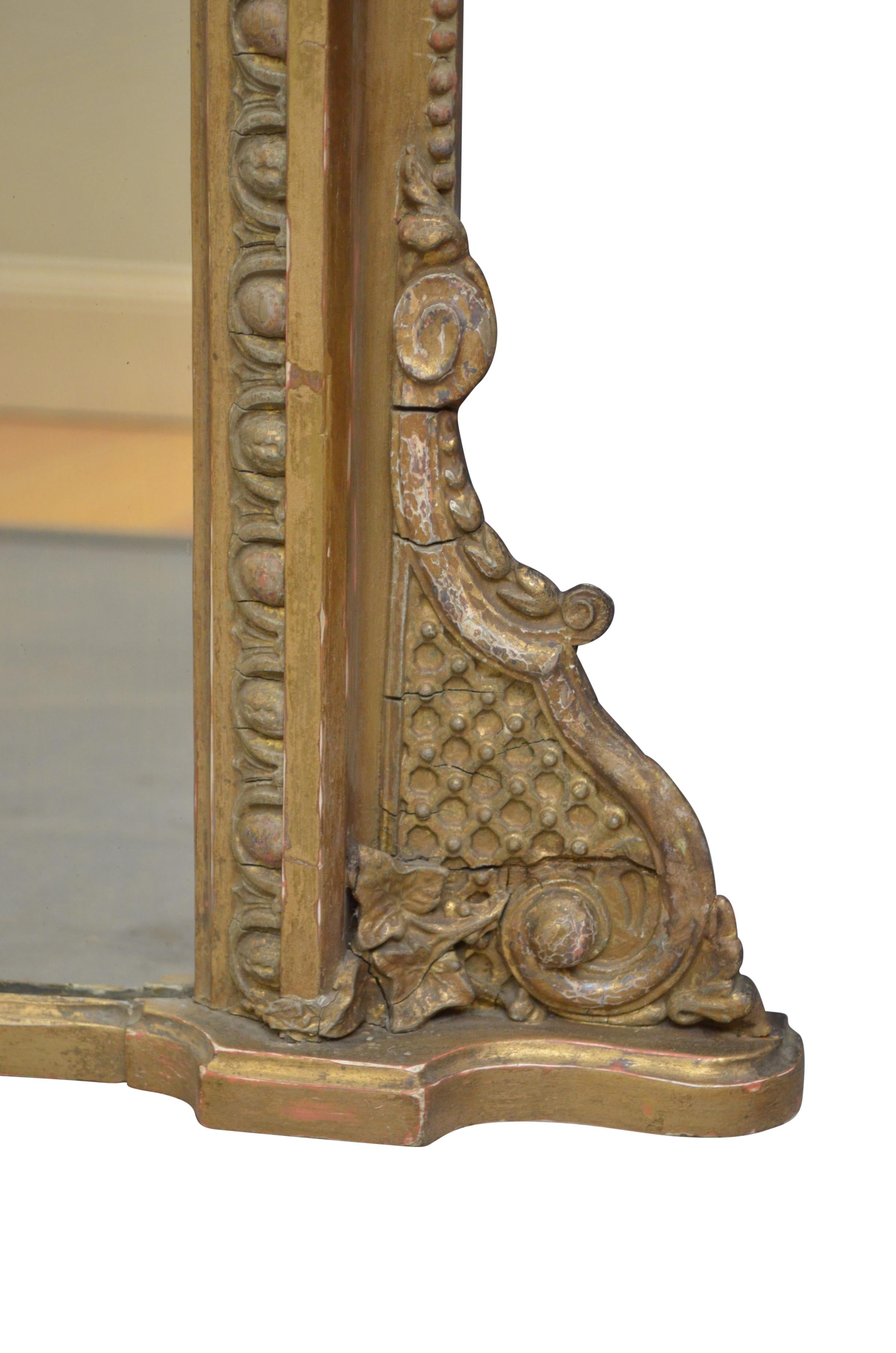 Victorian Giltwood Mirror 2