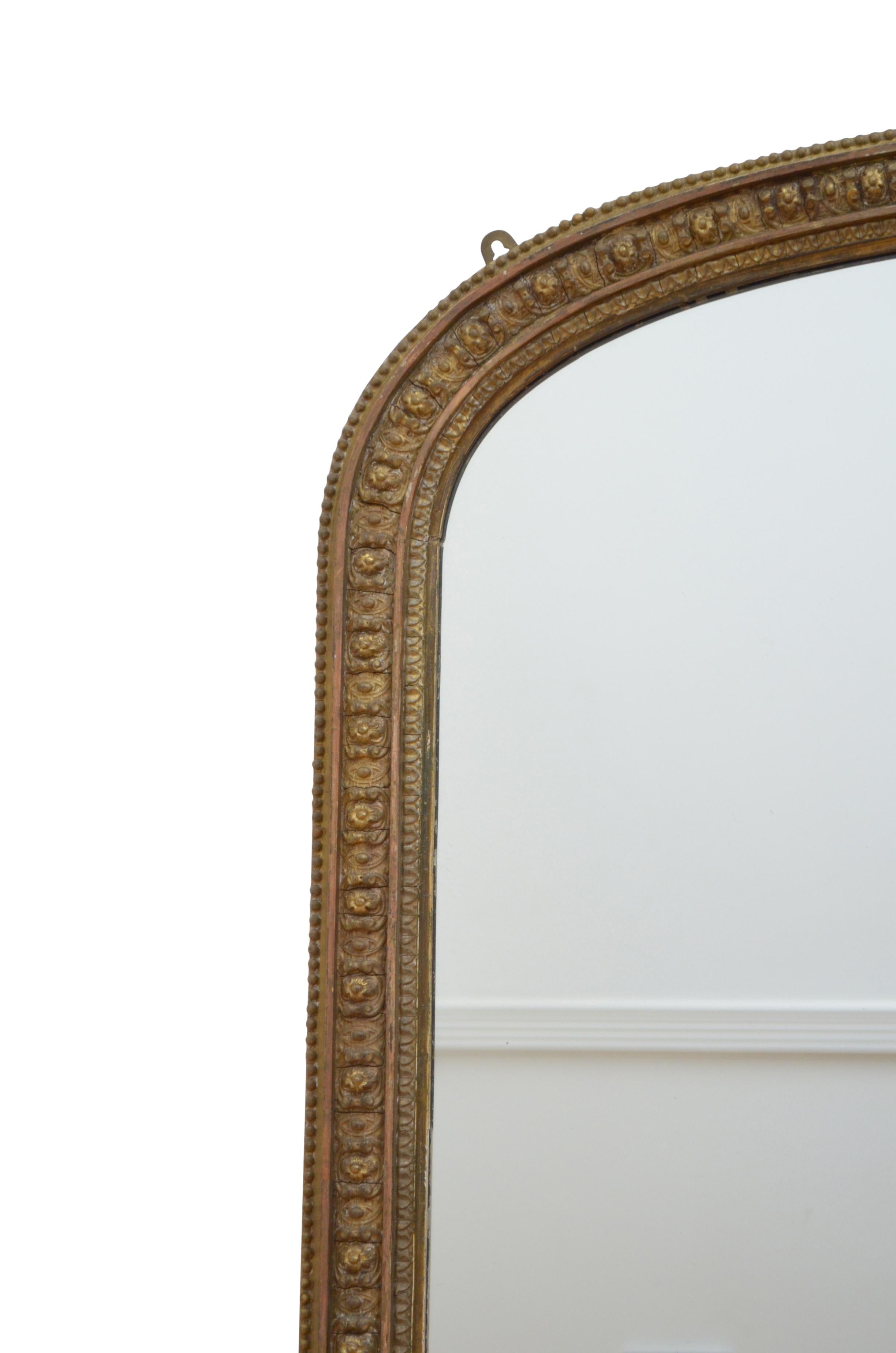 19th Century Victorian Giltwood Mirror