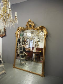 Victorian Giltwood Overmantel Mirror