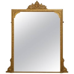 Victorian Giltwood Overmantle Mirror
