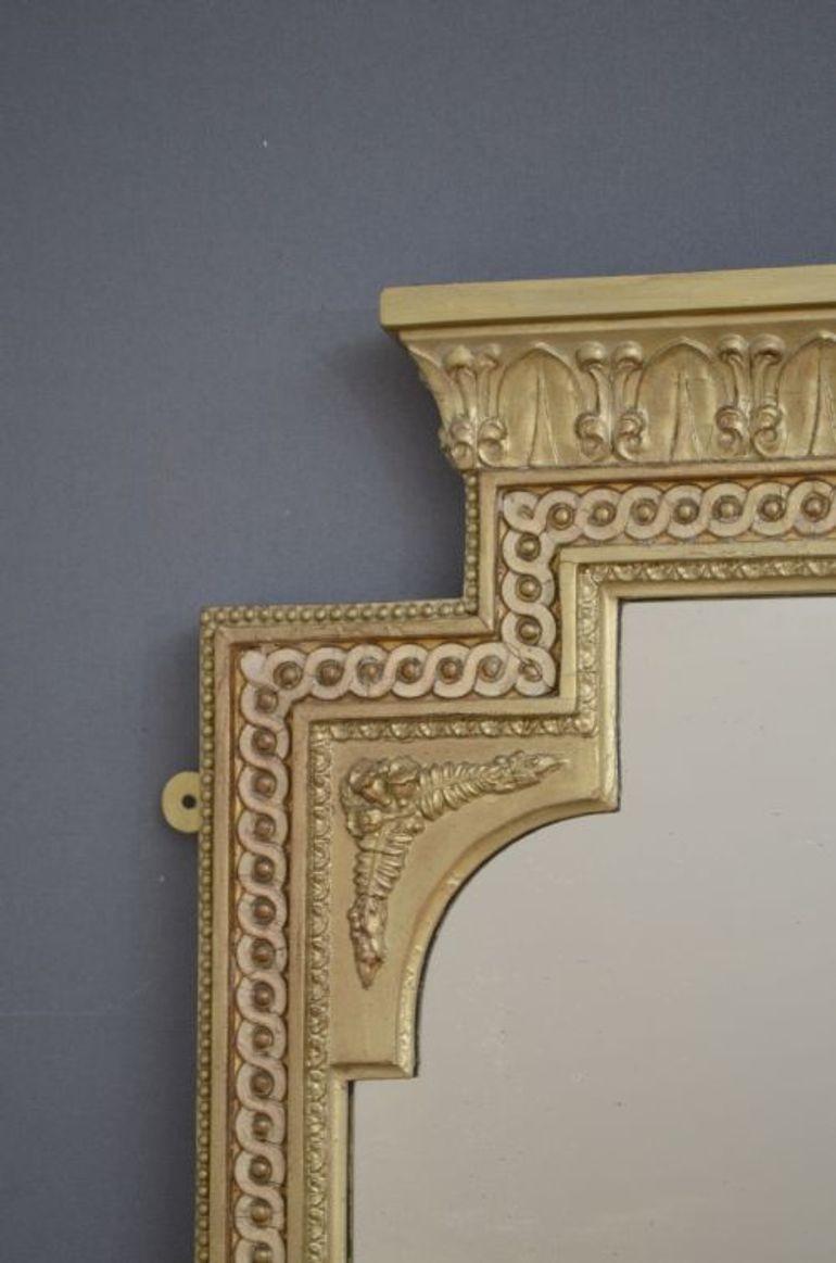 Miroir d'embarcadère victorien en bois doré en vente 1