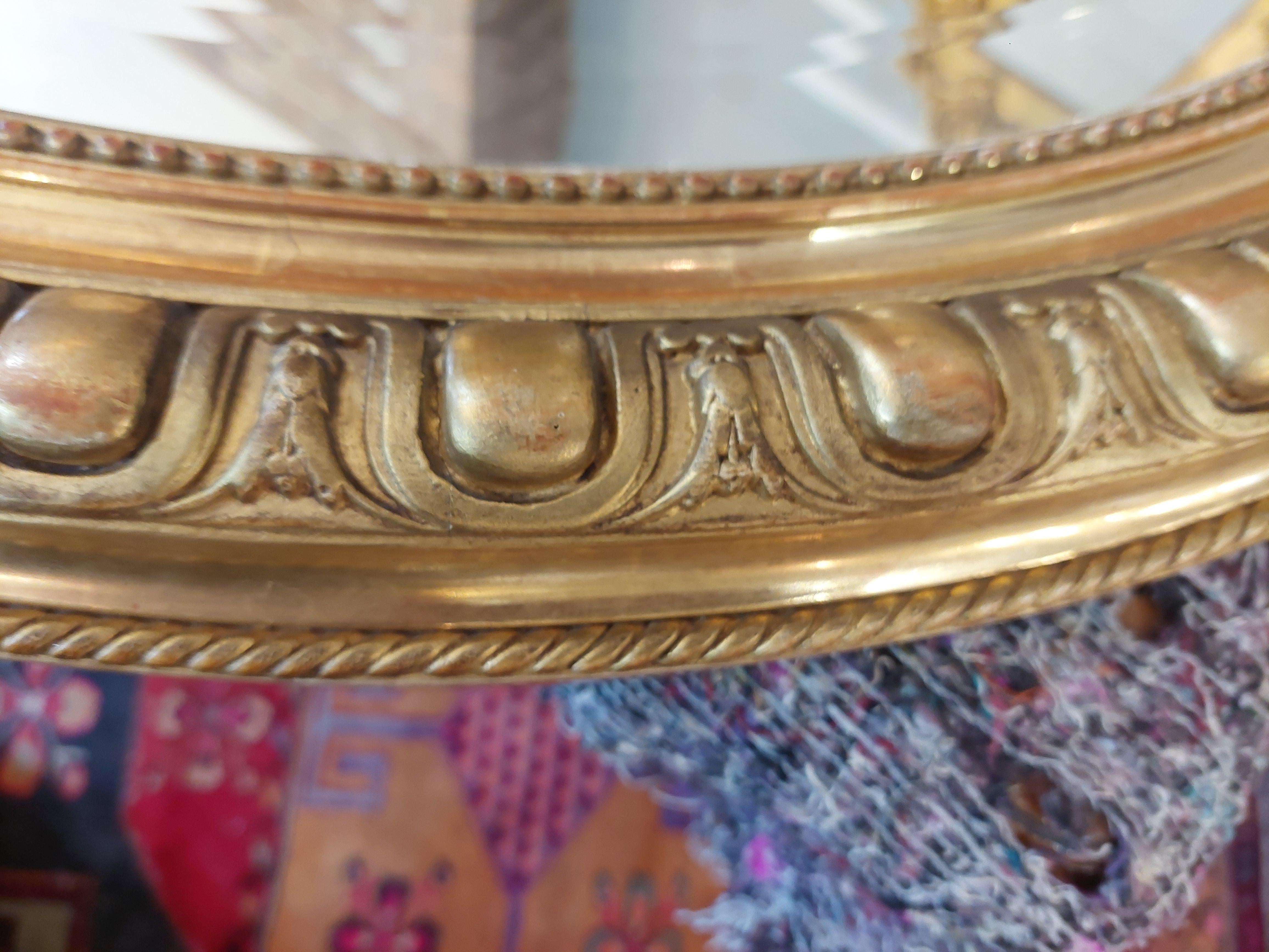 Viktorianischer Spiegel aus Giltwood im Rokoko-Stil im Angebot 5