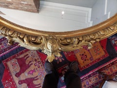 Victorian Giltwood Rococo Style Mirror