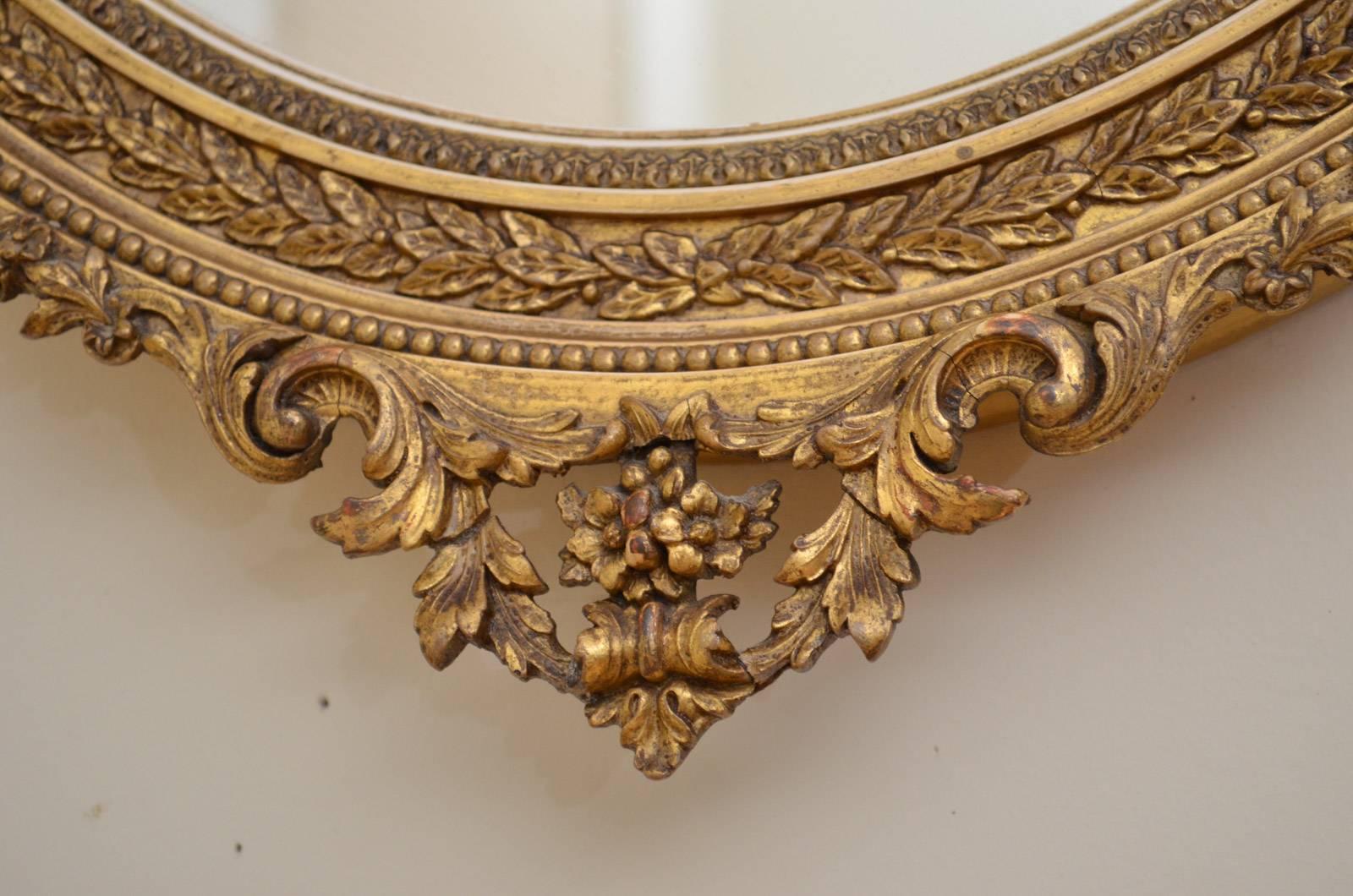 Victorian Giltwood Wall Mirror 2