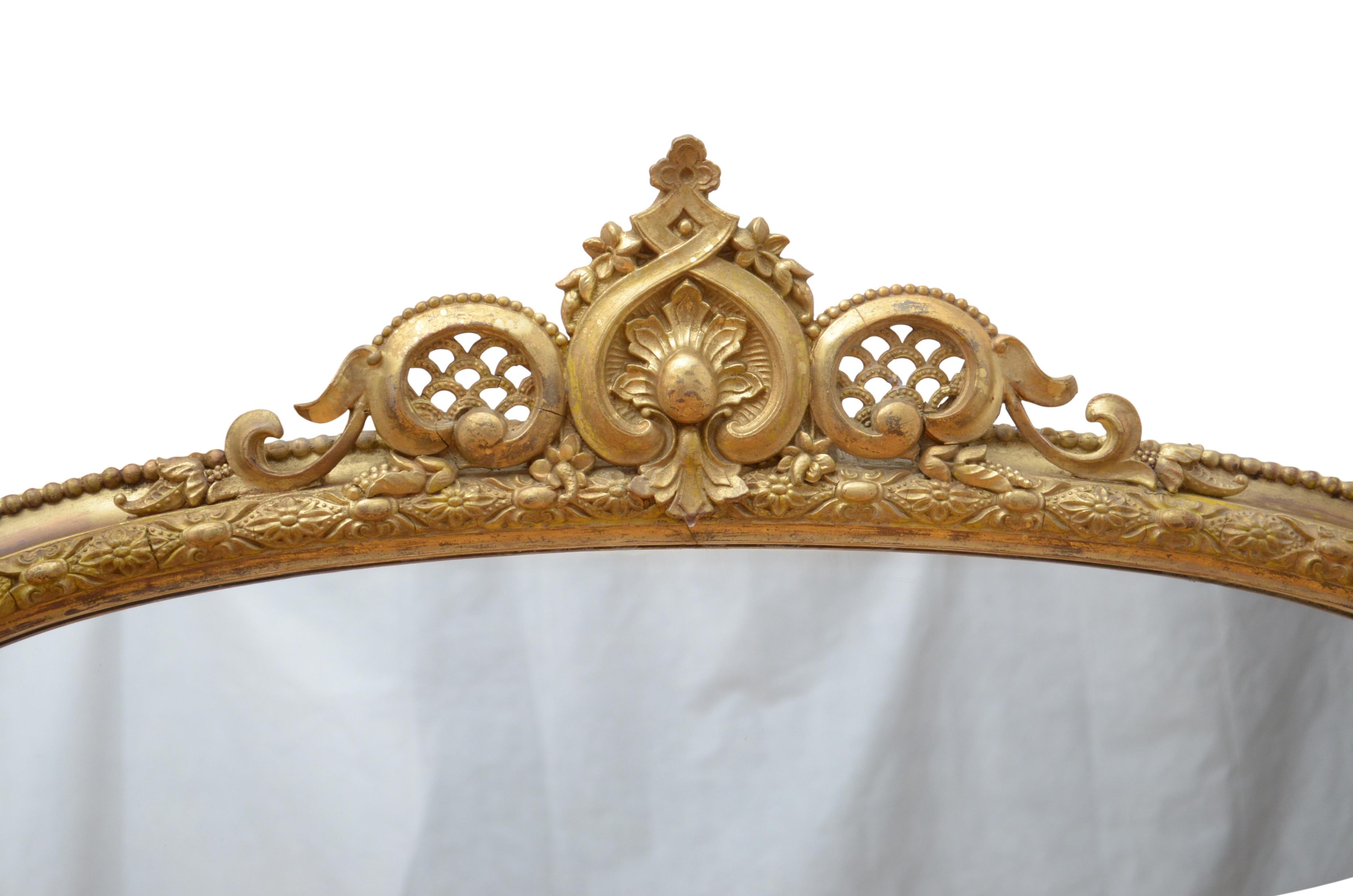 Victorian Giltwood Wall Mirror 1