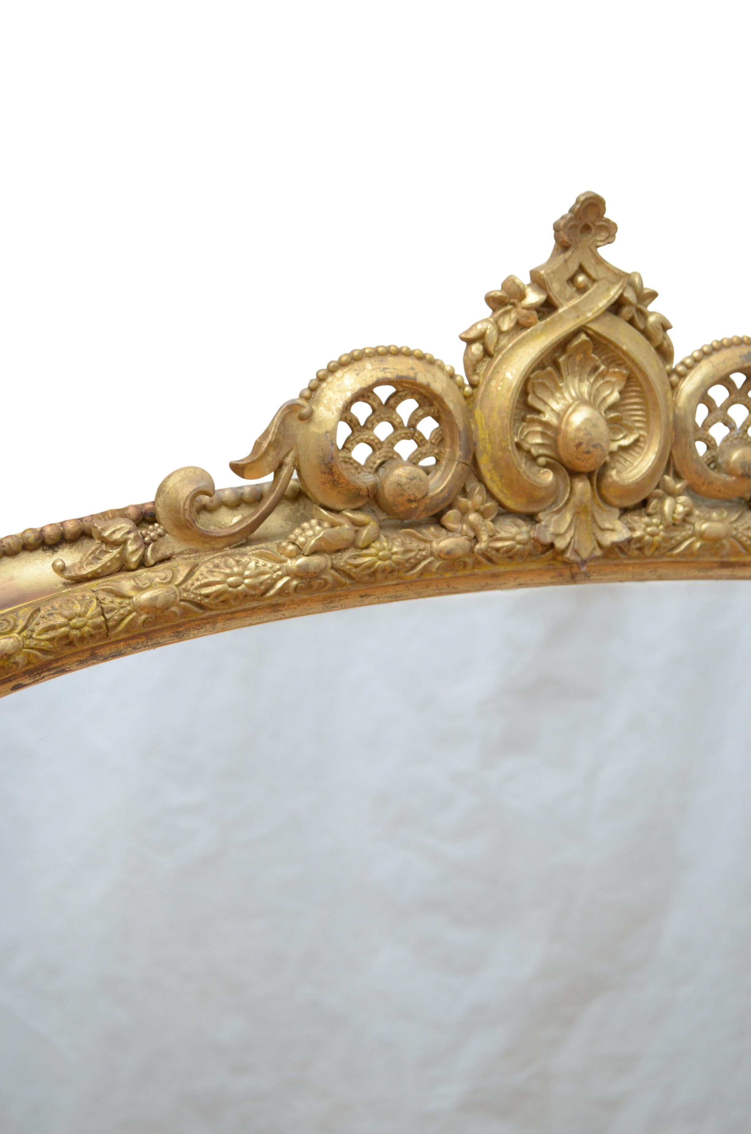 Victorian Giltwood Wall Mirror 2