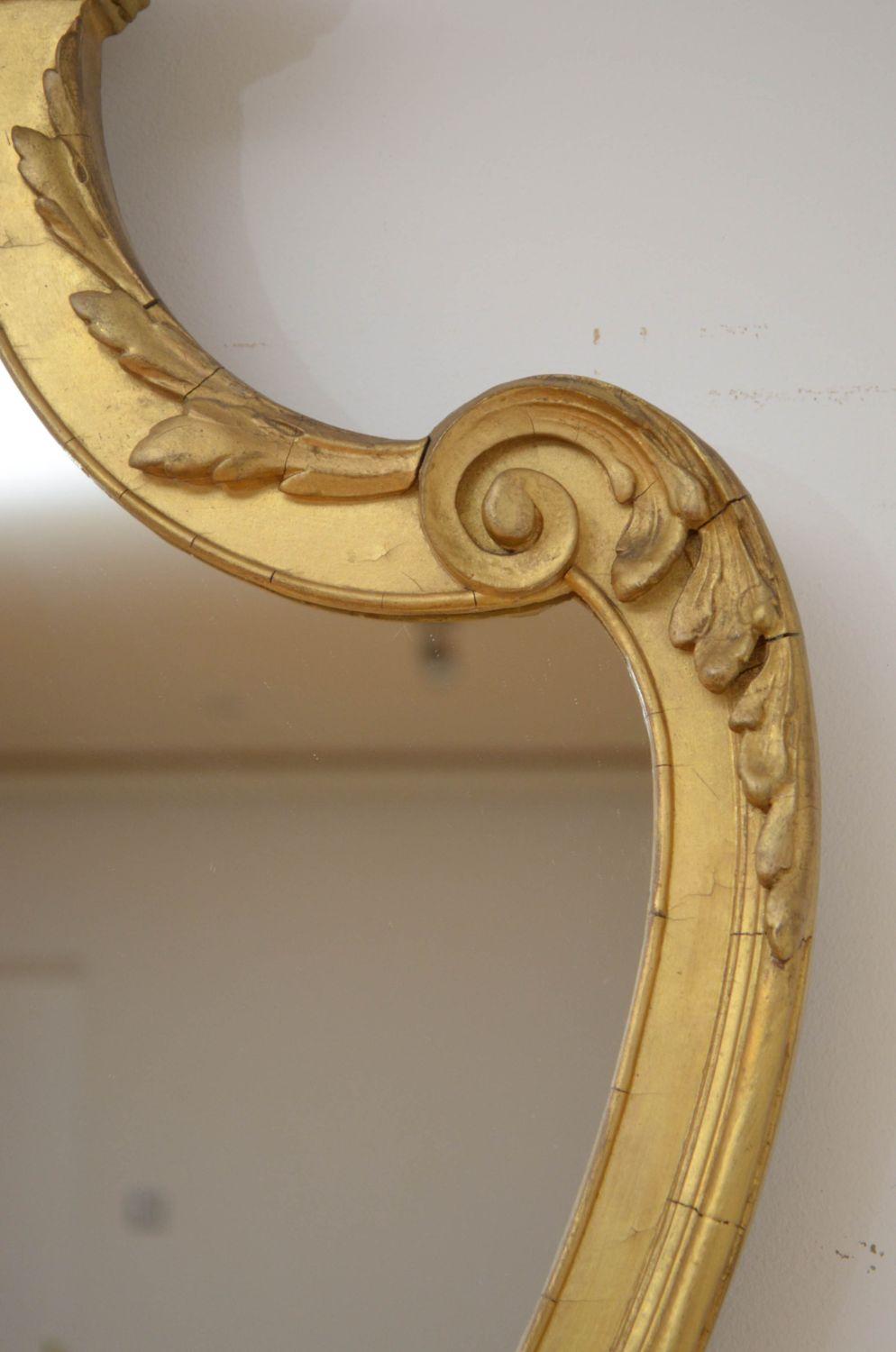 Victorian Giltwood Wall Mirror For Sale 4