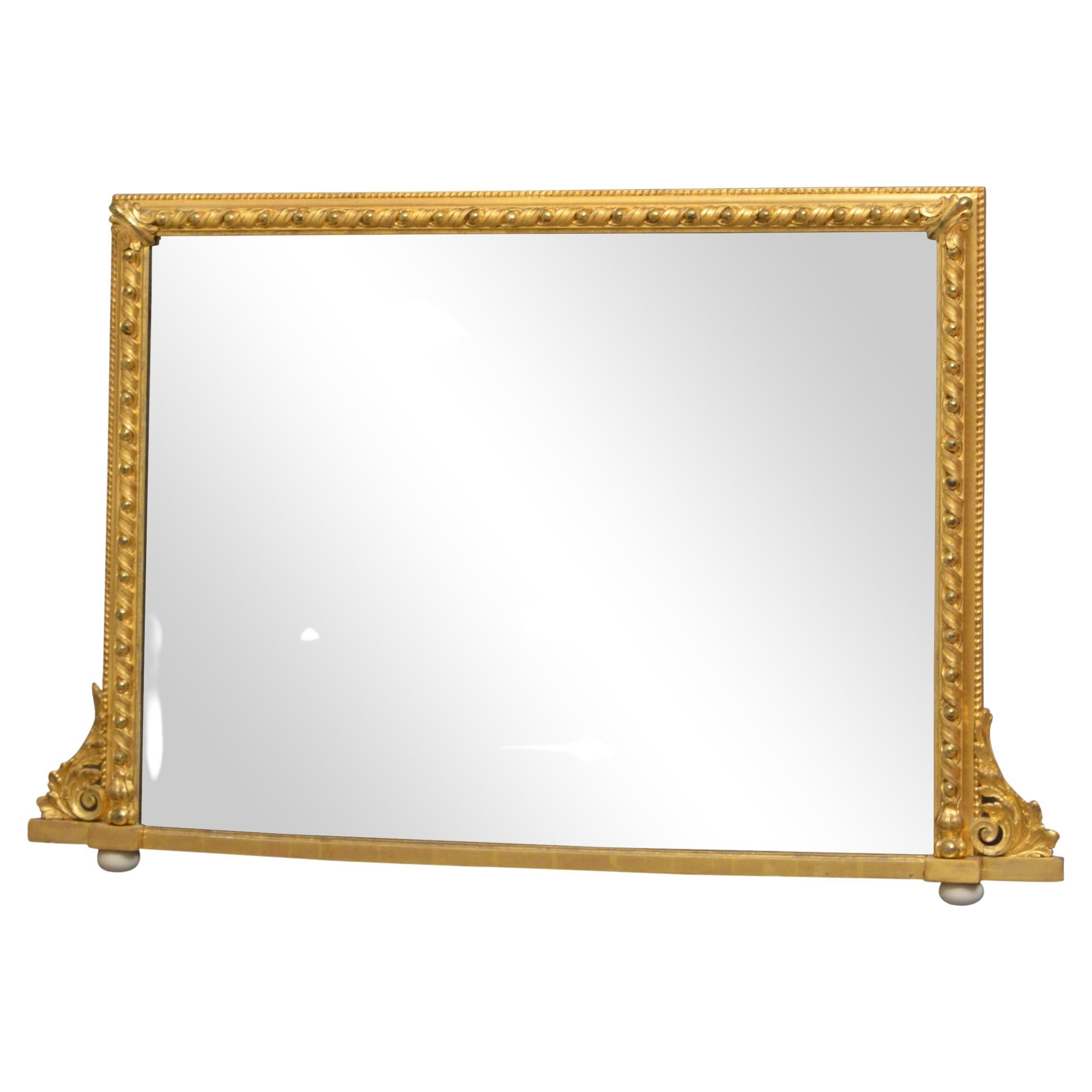 Victorian Giltwood Wall Mirror For Sale