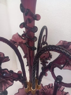 Victorian glass épergne dating from the 1860 era