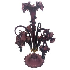 Victorian glass épergne dating from the 1860 era