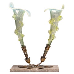 Antique Victorian Glass Epergne Vase