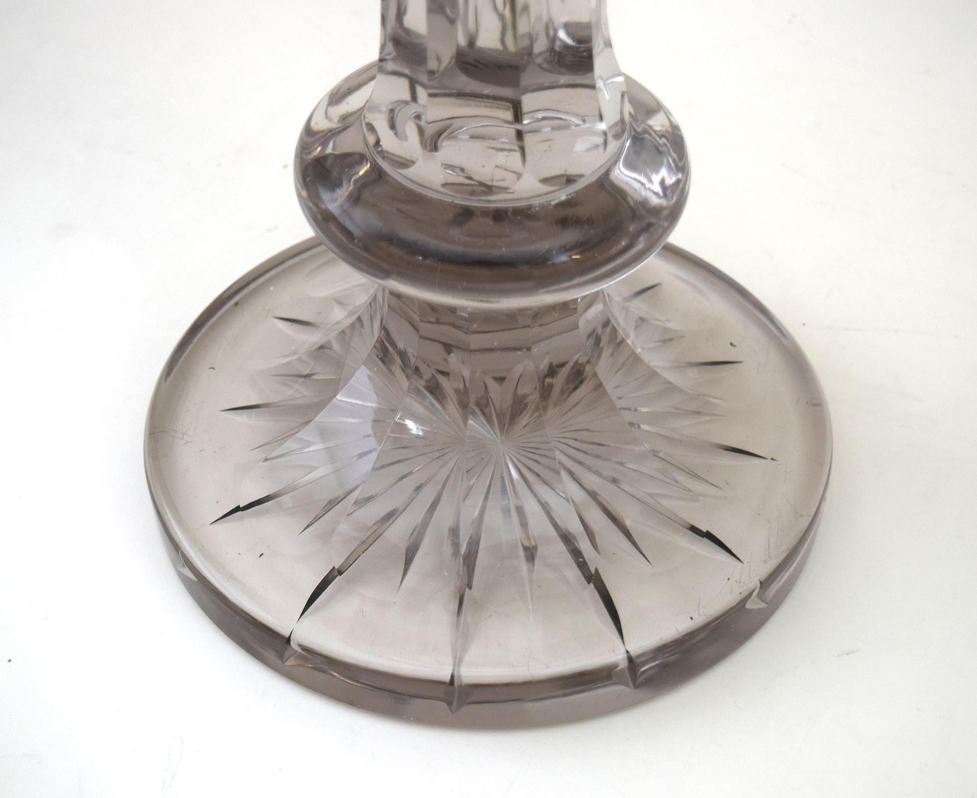 English Victorian Glass Lamp