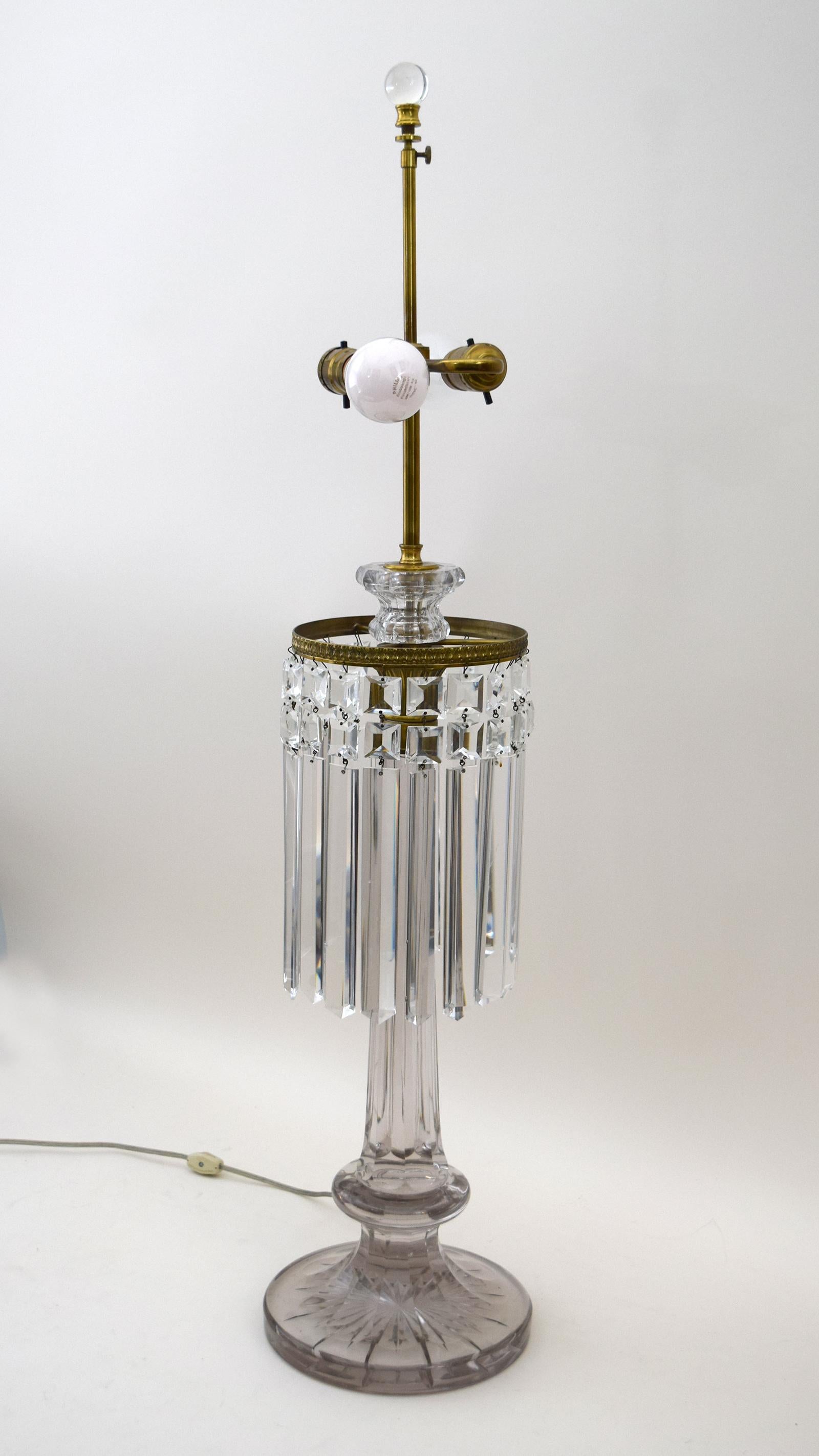 Ormolu Victorian Glass Lamp