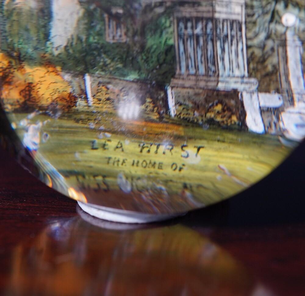 Victorian Glass Paperweight, Lea Hirst, Home of Florence Nightingale, circa 1880 For Sale 3
