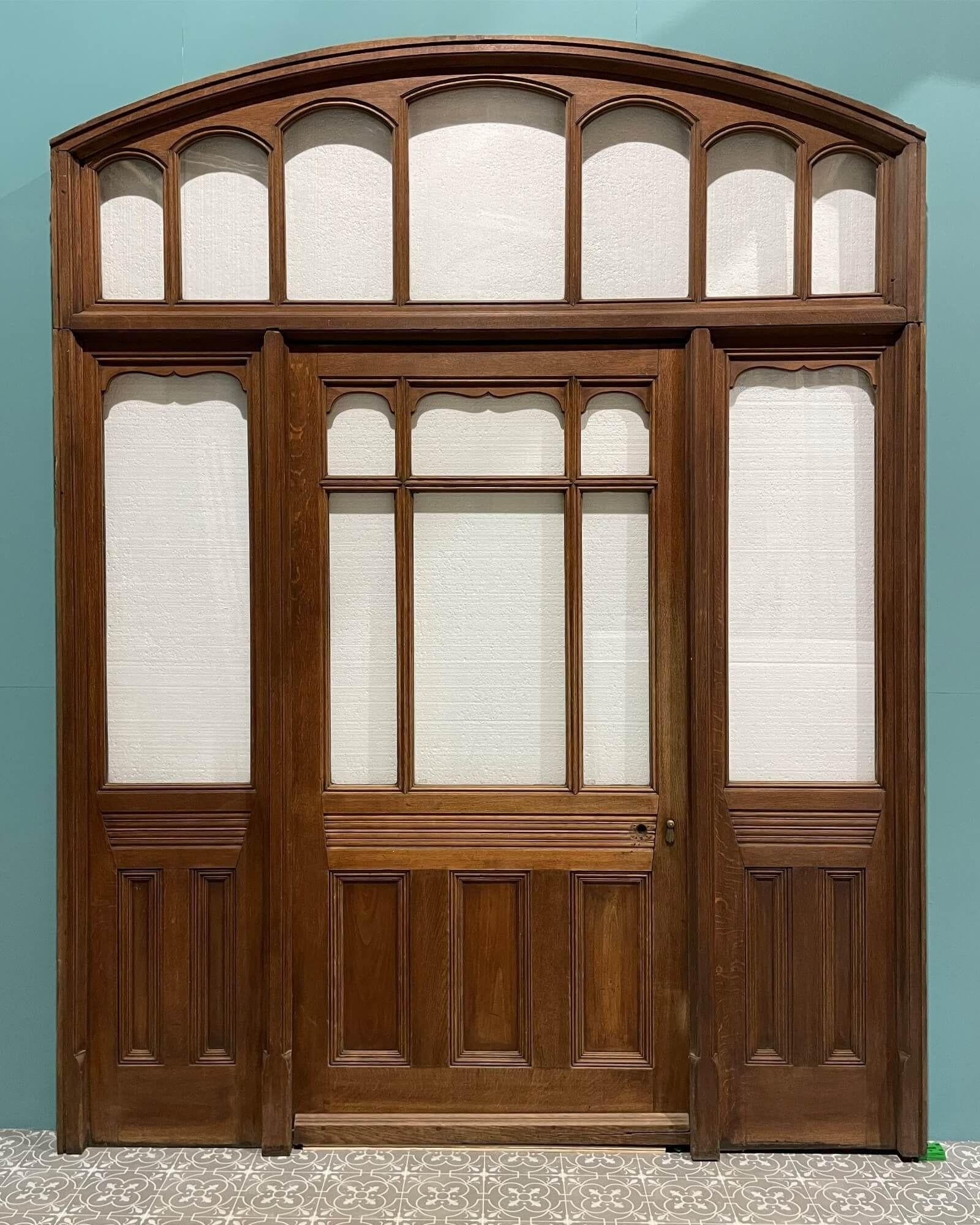Viktorianische verglaste Eiche Eingangstür oder Verandatür (Englisch) im Angebot