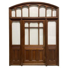 Victorian Glazed Oak Entranceway or Porch Door