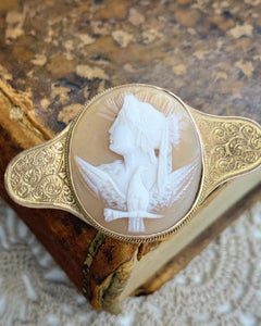 Victorian Goddess Cameo Brooch