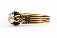 Victorian Gold .25 Carat Old Mine Engagement Ring, circa 1880s