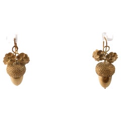 Victorian Gold Acorn Earrings c. 1860