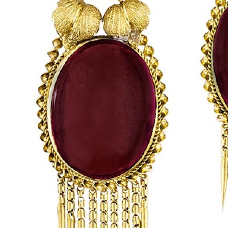 victorian gold earrings