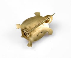 Victorian Gold and Gem Set Tortoise Brooch