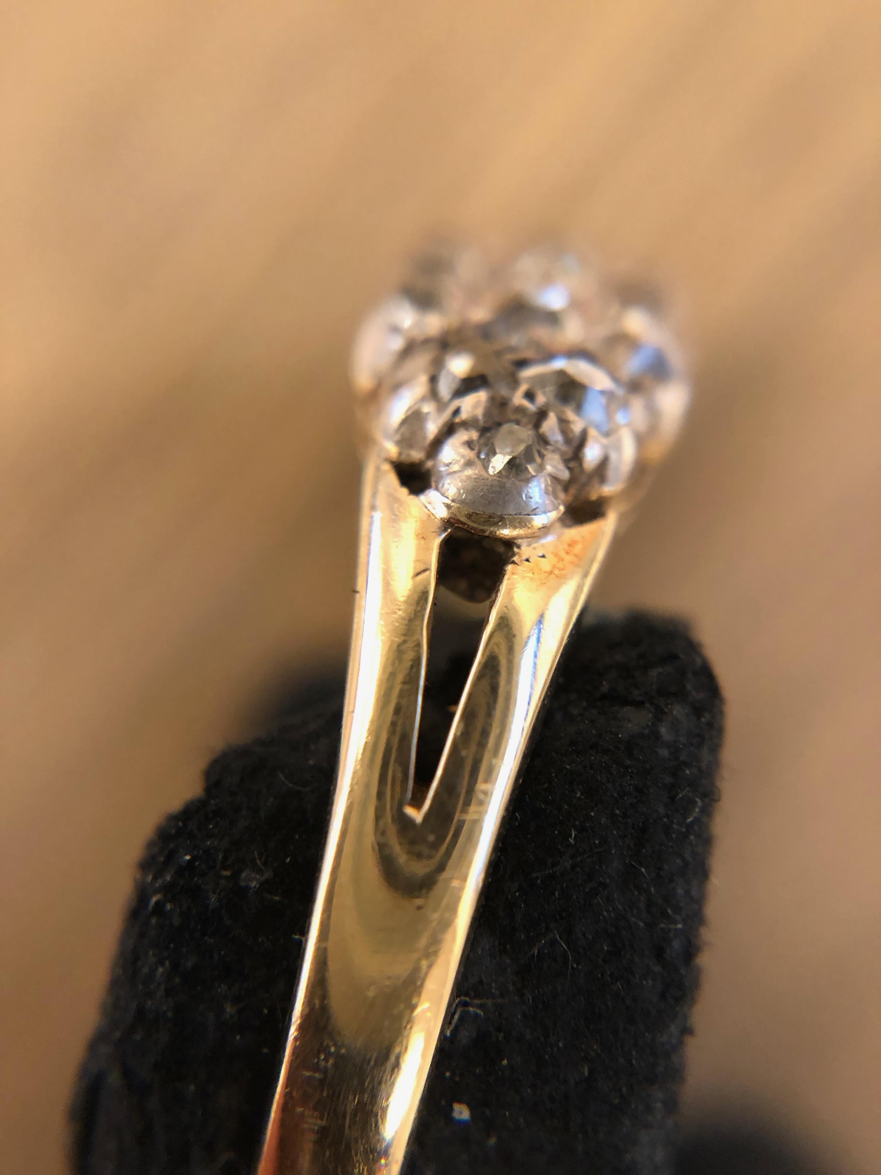 Victorian Bead-Set Diamond Ring 