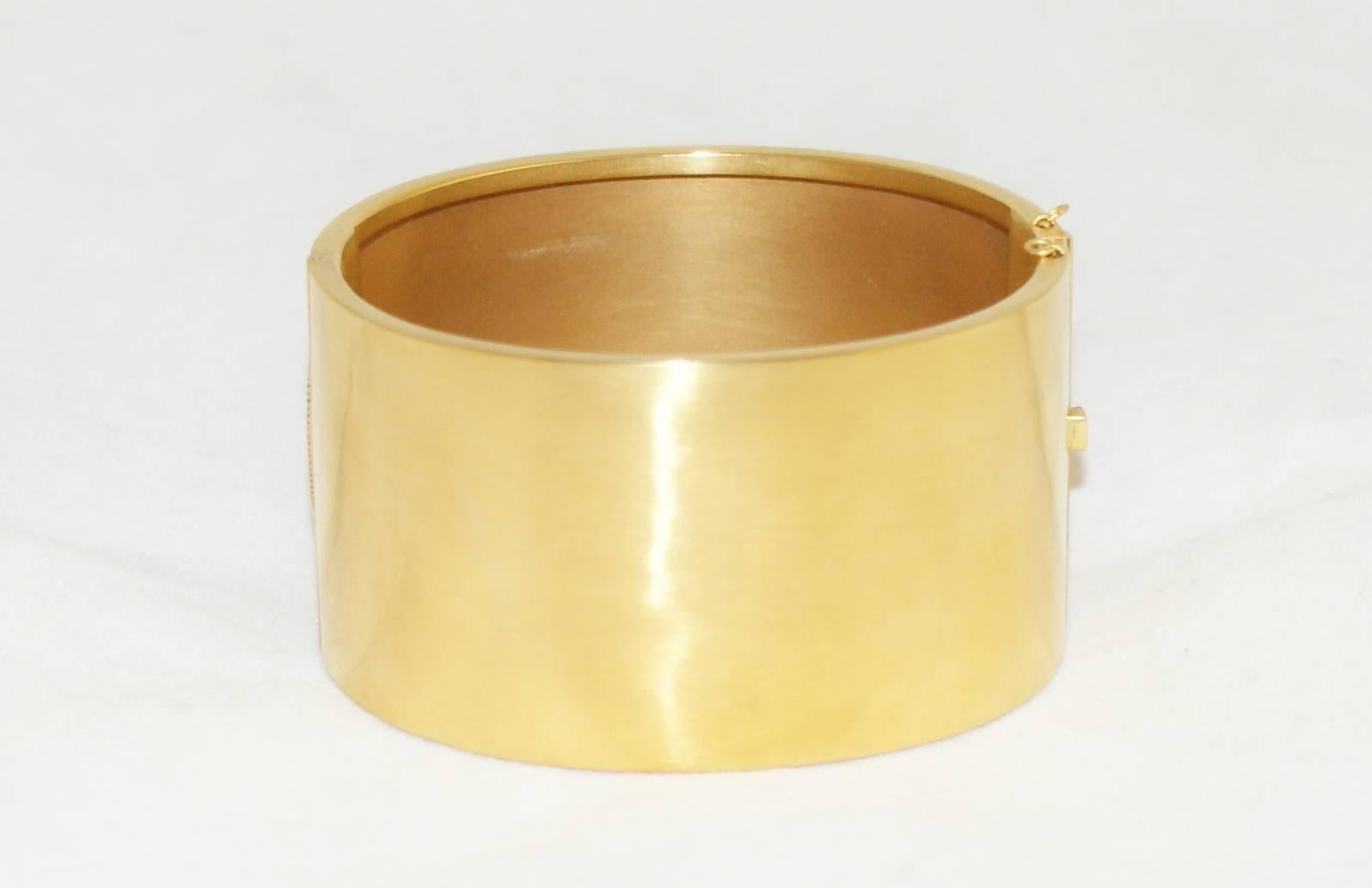 Etruscan Revival Victorian Gold Bangle For Sale