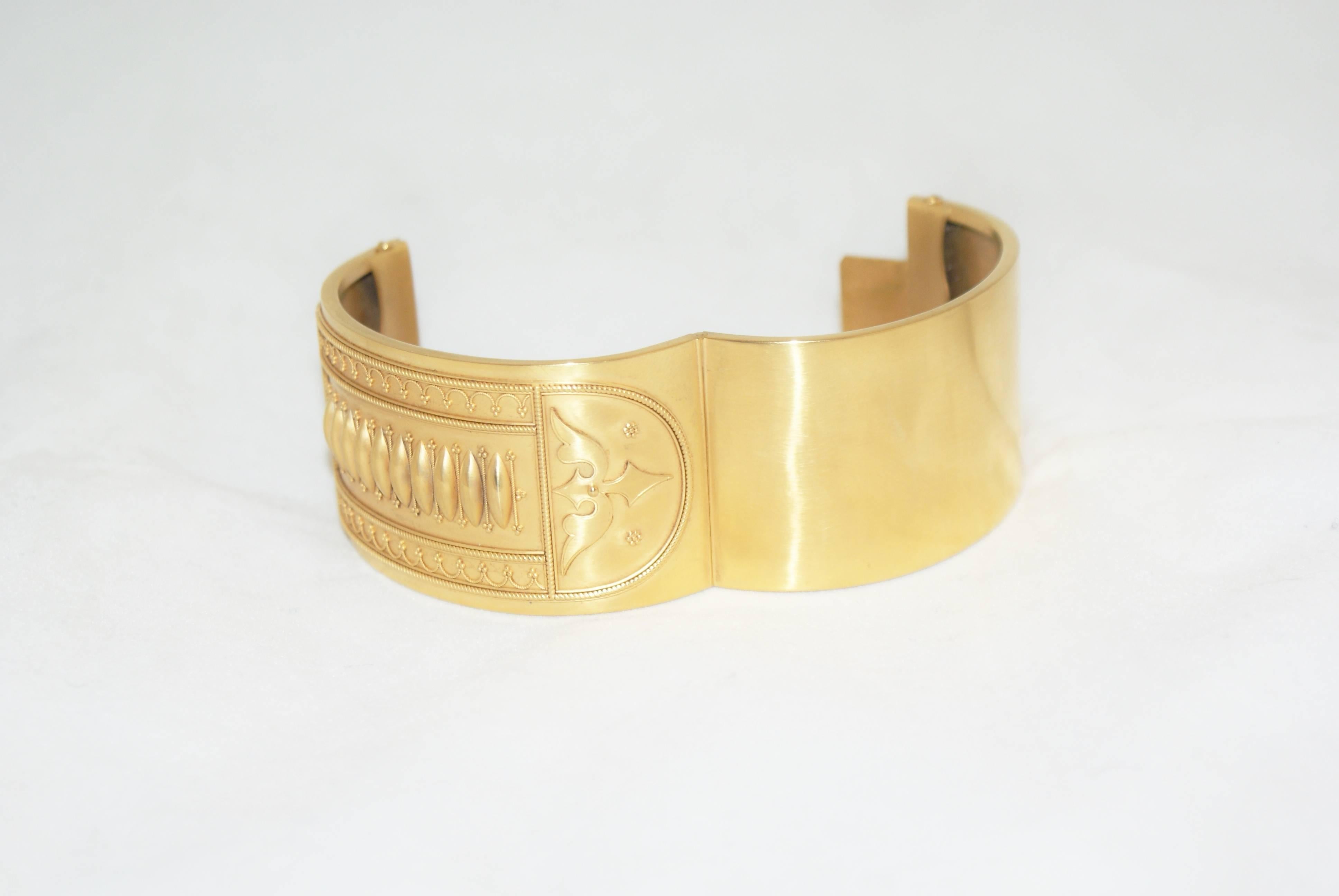 Women's Victorian Gold Bangle For Sale