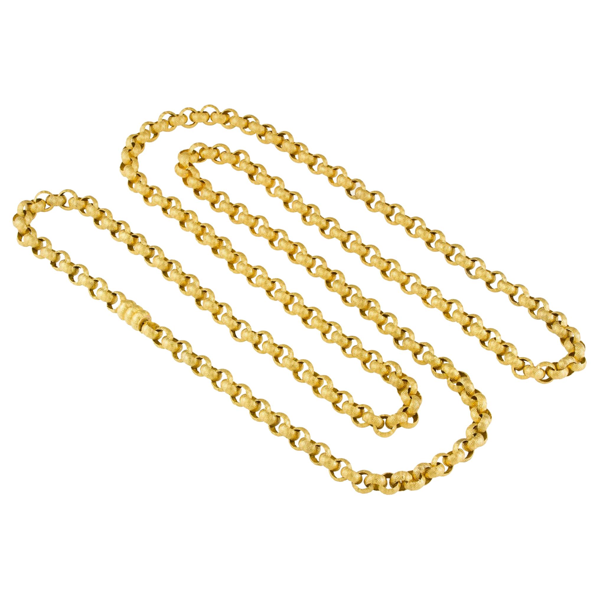 Victorian Gold Belcher Link Guard Chain