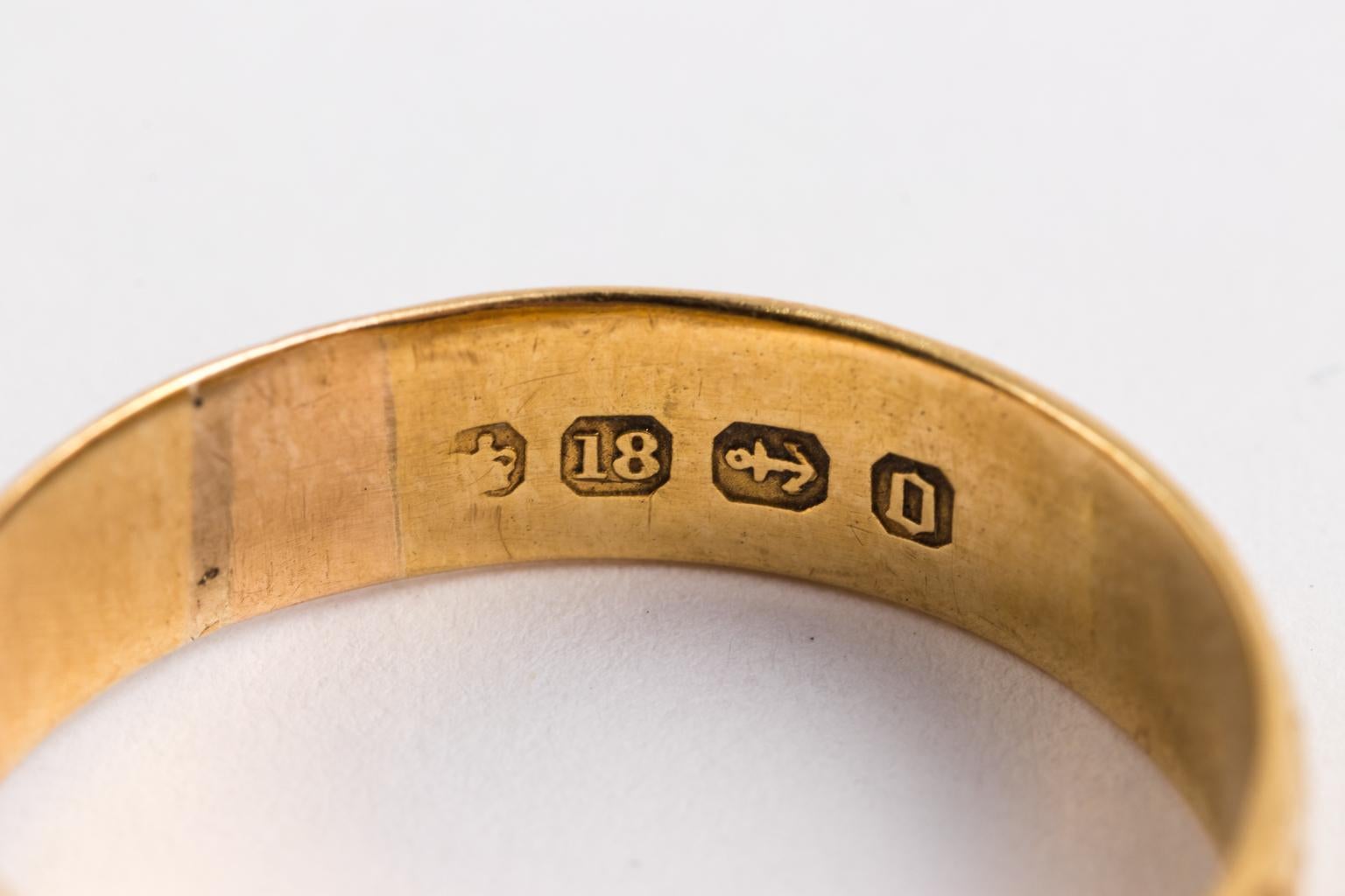 antique gold belt buckle ring
