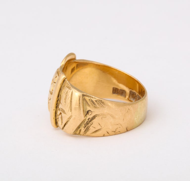 Victorian Gold Buckle Ring For Sale 1