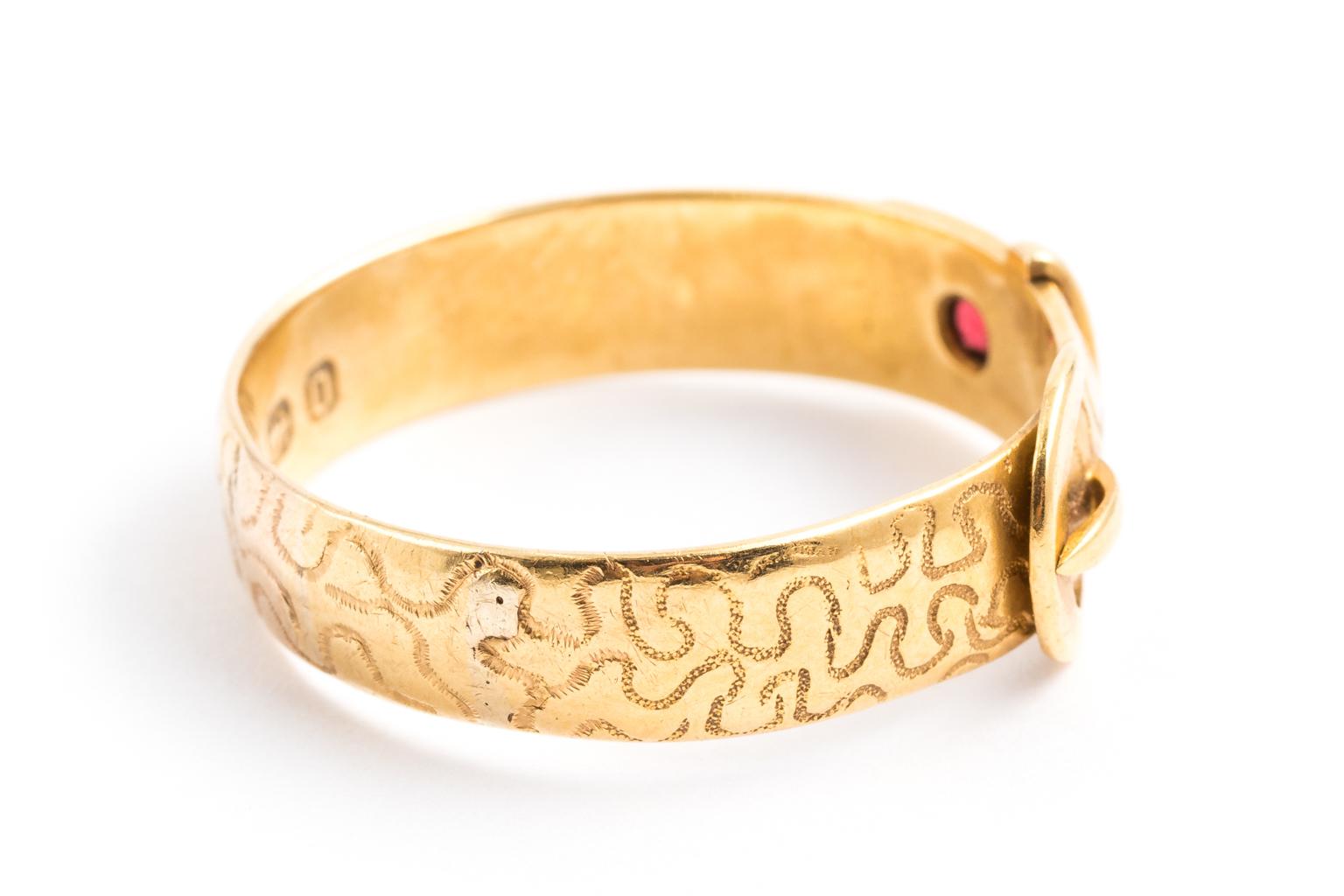 Victorian Gold Buckle Ring For Sale at 1stDibs | victorian buckle ring