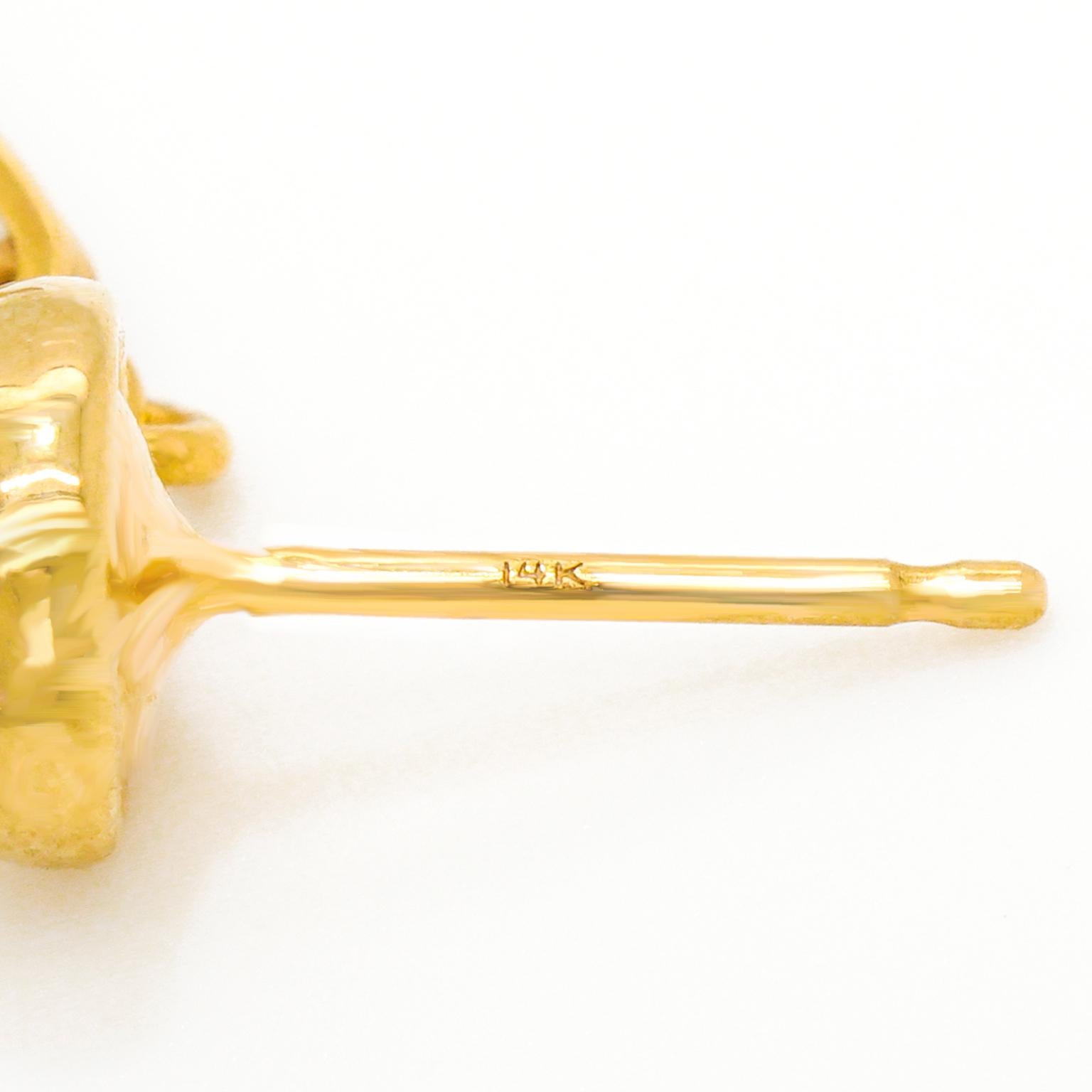 Victorian Gold Dangle Earrings 1