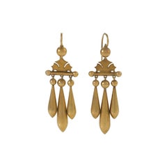 Victorian Gold Drop Earrings