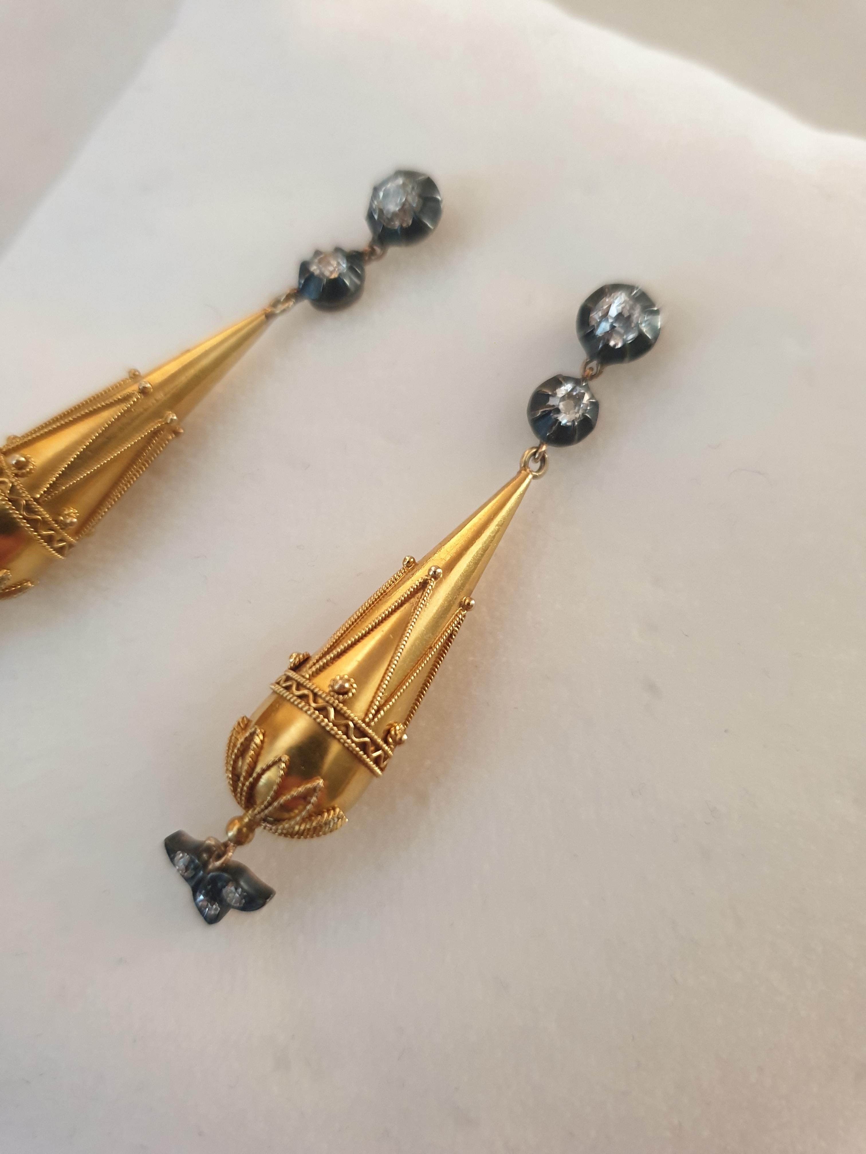 victorian dangle earrings