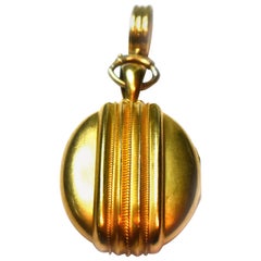 Victorian Gold Etruscan Style Locket, circa 1875