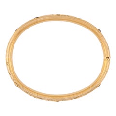 Victorian Gold-Filled "Amethyst" Bangle