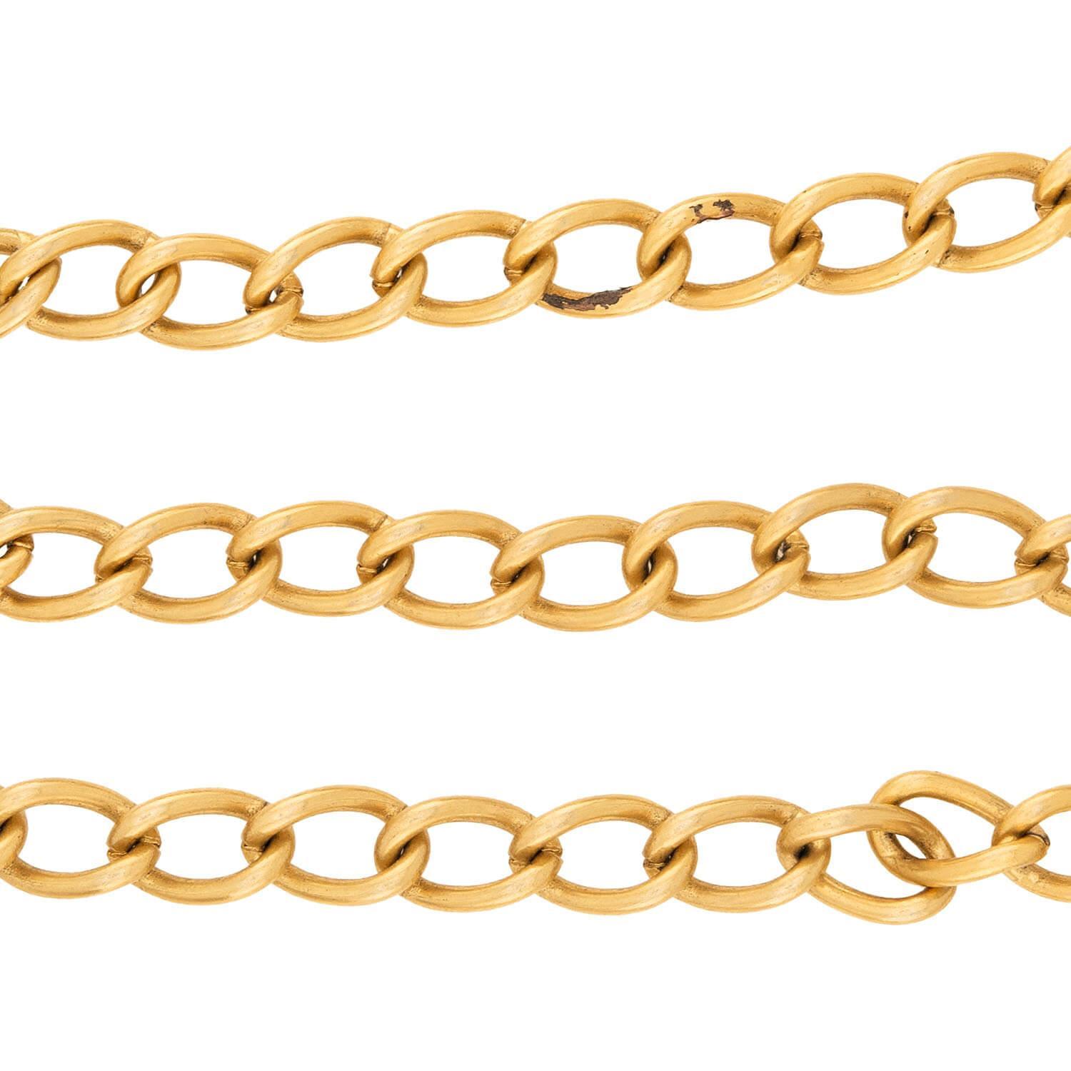 Collana vittoriana con lucchetto in madreperla, riempita d'oro In condizioni buone in vendita a Narberth, PA