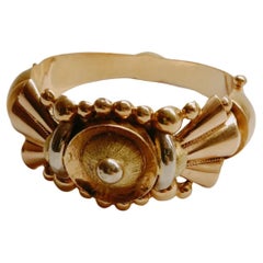 Victorian Gold French Oriental Bangle Bracelet 18 Karat