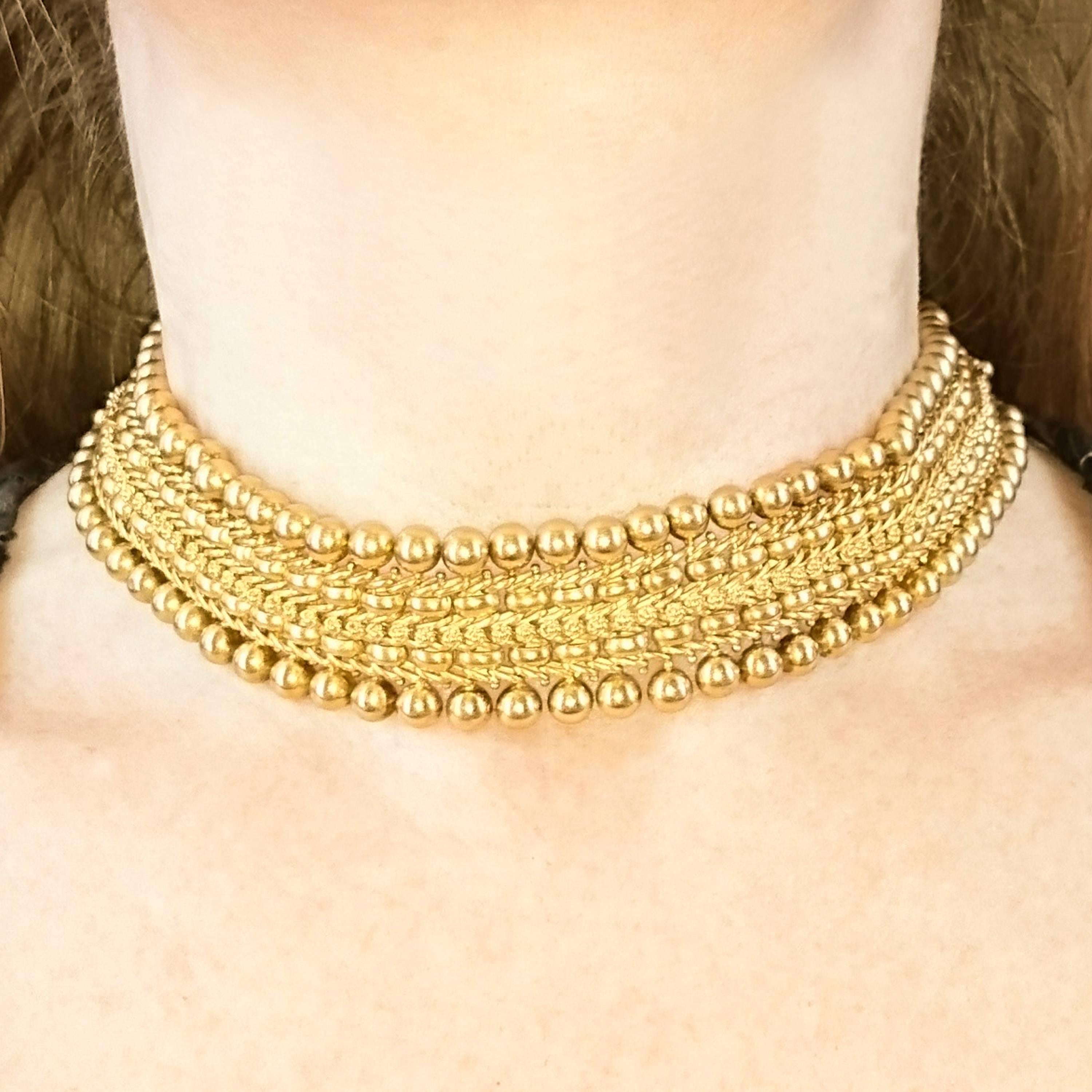 Women's Victorian Gold Necklace / Bracelets, Circa 1860