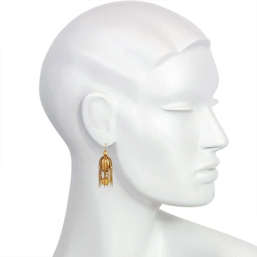 victorian gold earrings