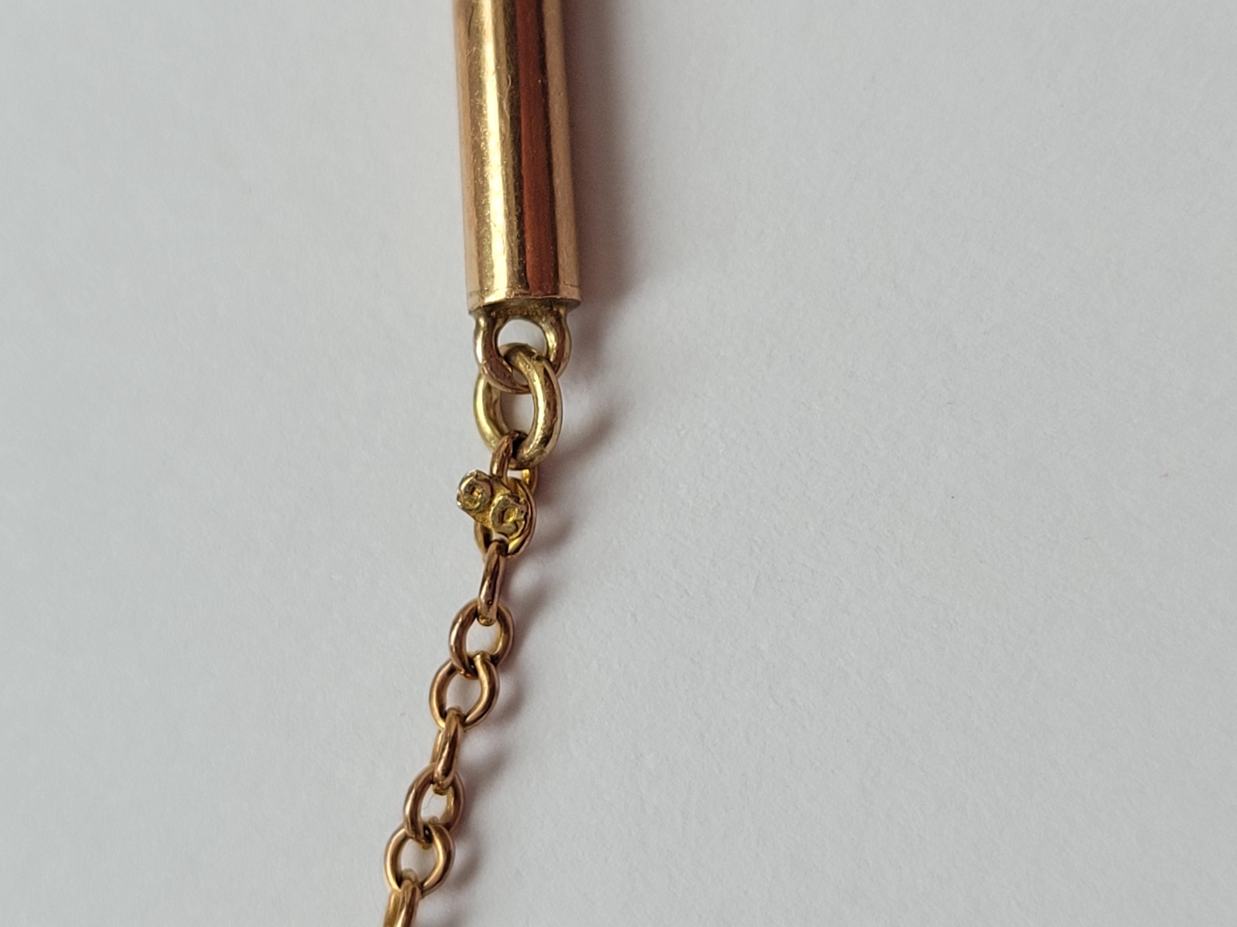 Collier Victorien en or avec pendentif en forme de coeur bouffant en vente 1