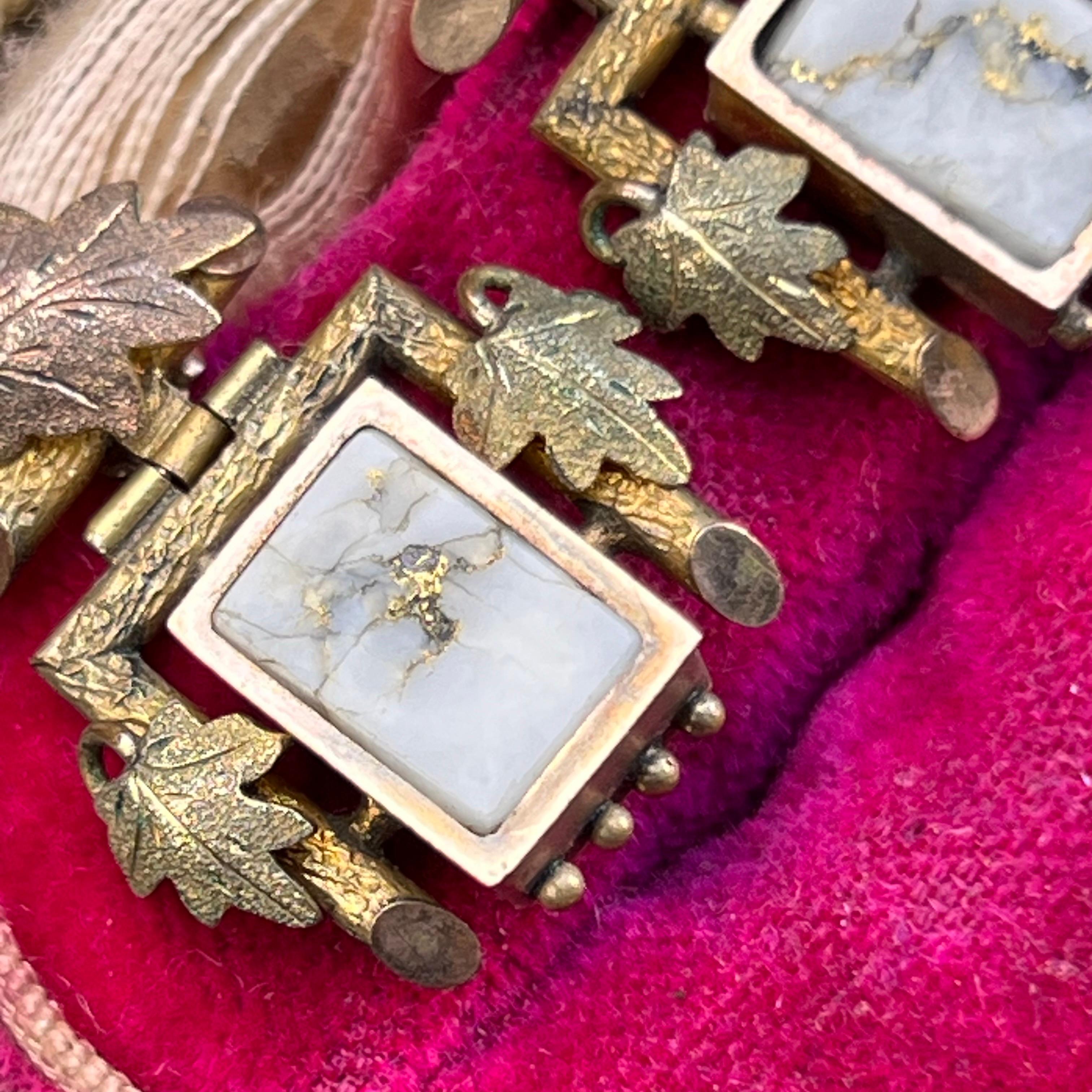 Victorian  Gold Quartz Dangle Earrings For Sale 9