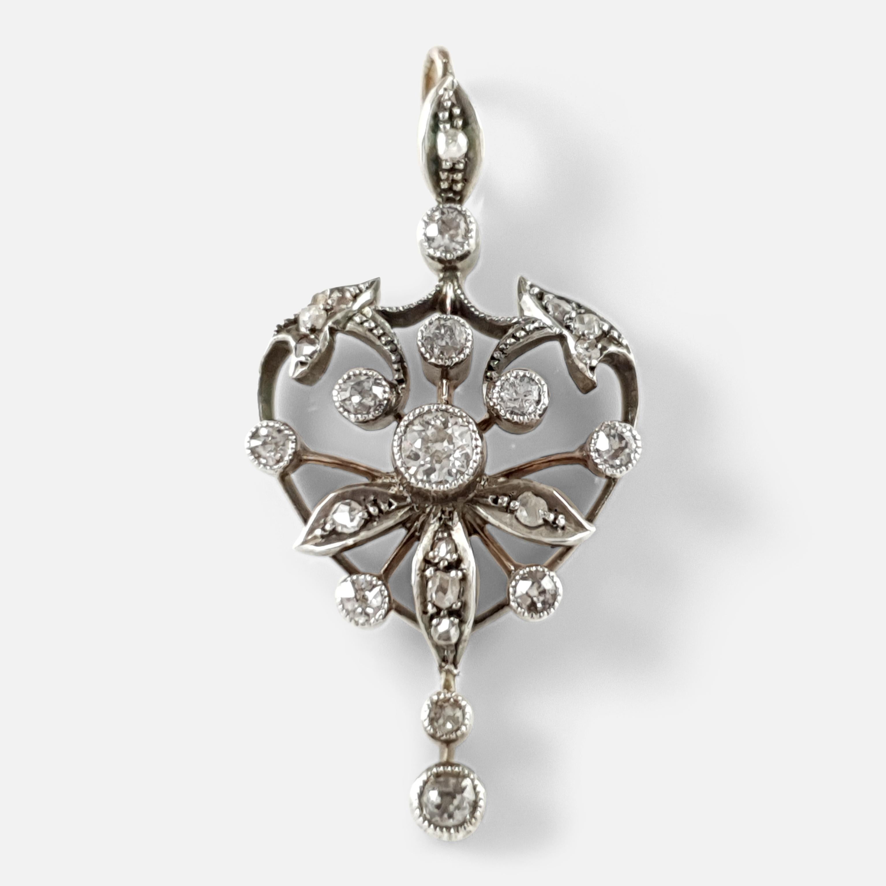 Victorian Diamond Drop Pendant, circa 1895-1900 1