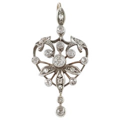Victorian Diamond Drop Pendant, circa 1895-1900