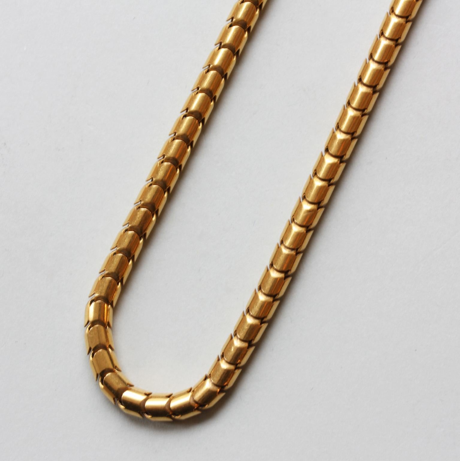 snake link gold chain