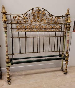 Victorian Golden Bronze Bed, Poly Chrome Bronze