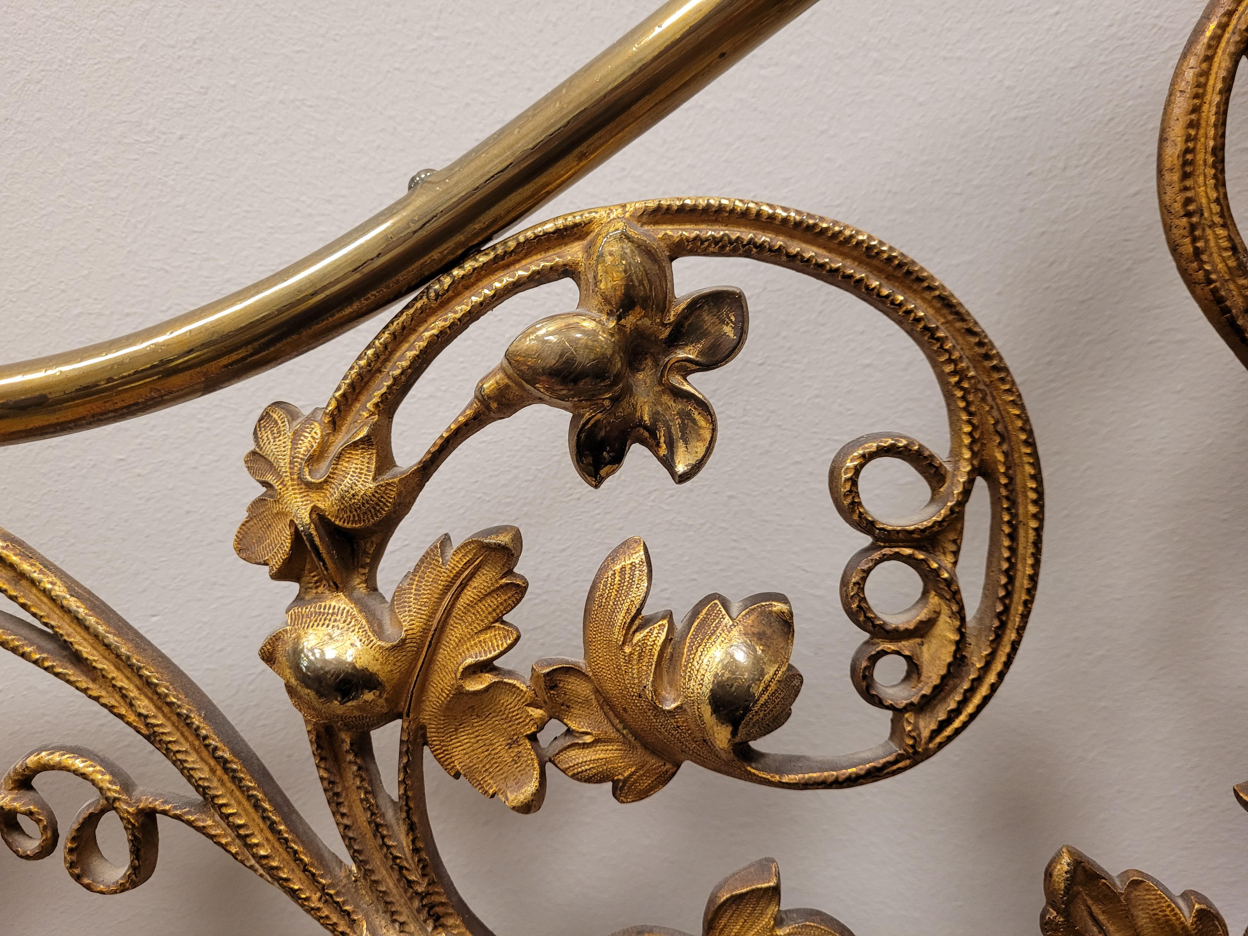 Victorian Golden Bronze Bed, Poly Chrome Bronze 1