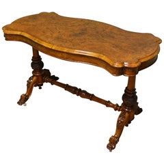 Victorian Golden Walnut Antique Side or Centre Table